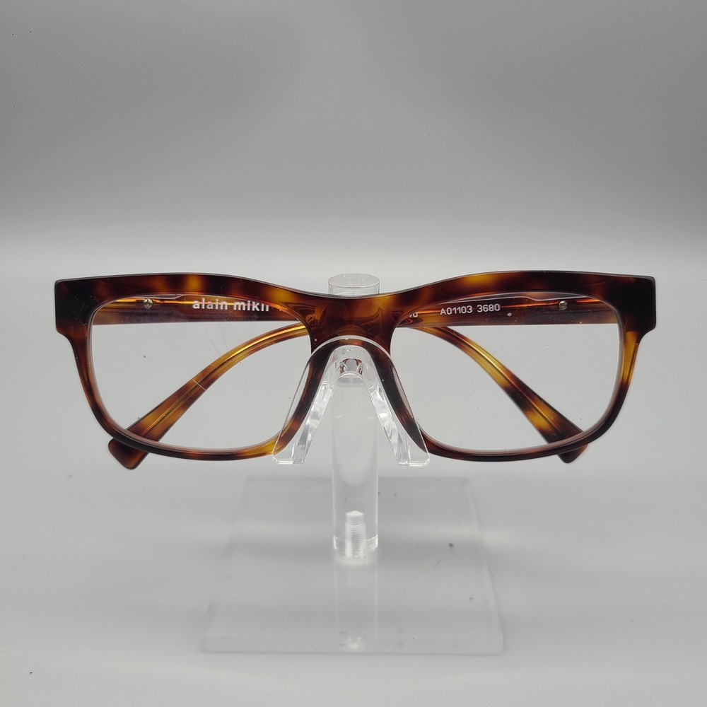 Alain Mikli A01103 3680 Tortoise Rectangular Eyeglass Frames Italy 55-17-140